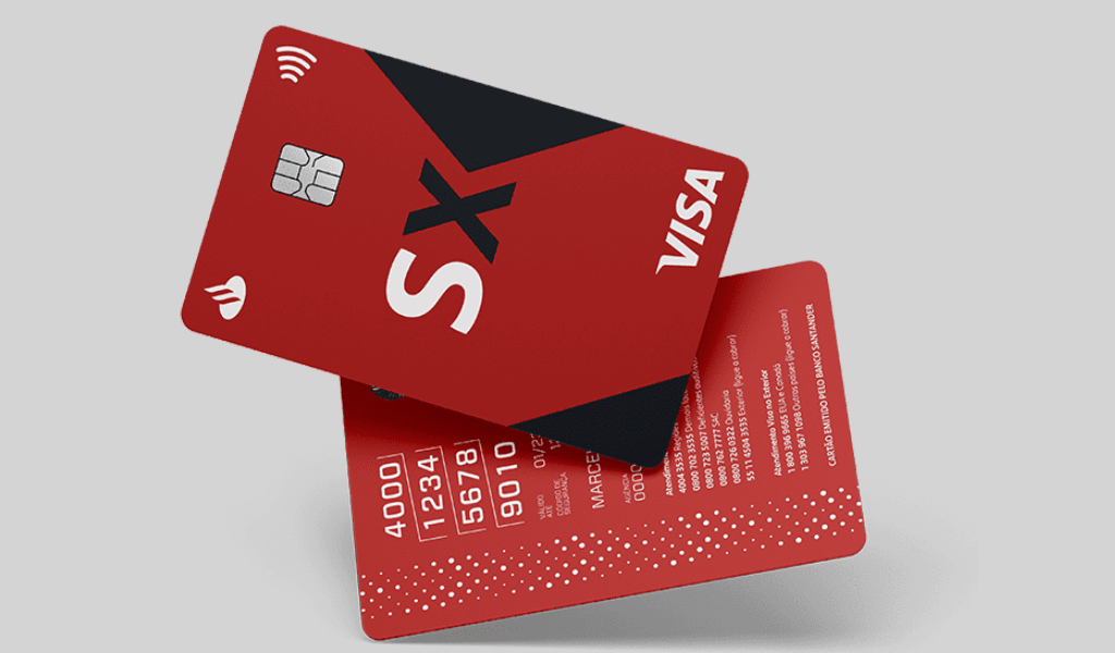 Imagem ilustrativa do Cartão Santander SX Visa